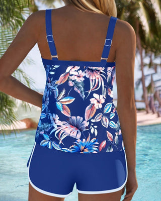 Imke™ | Tankini imprimé sans manches à encolure en U - North & Co. Canada