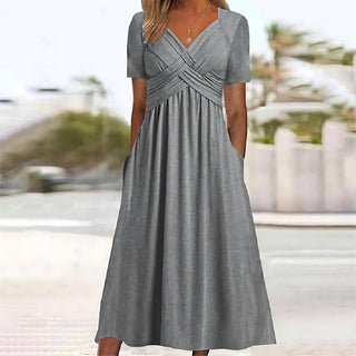 ISADORA | ELEGANT A-LINE MIDI DRESS - North & Co. Canada