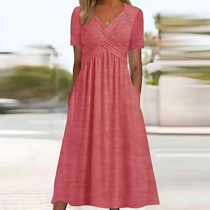 Isadora | Robe mi-longue trapèze élégante - North & Co. Canada