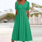 ISADORA | ELEGANT A-LINE MIDI DRESS - North & Co. Canada