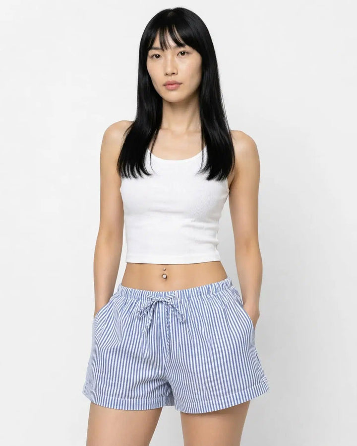 Jade™ | Short de plage rayé à cordon – North & Co. Canada