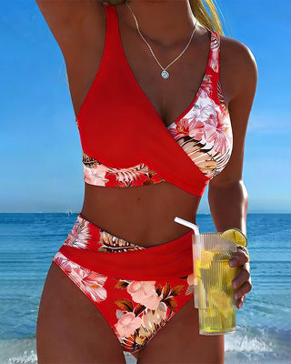Jolina™ | Bikini deux-pièces à imprimé floral et contraste - North & Co. Canada