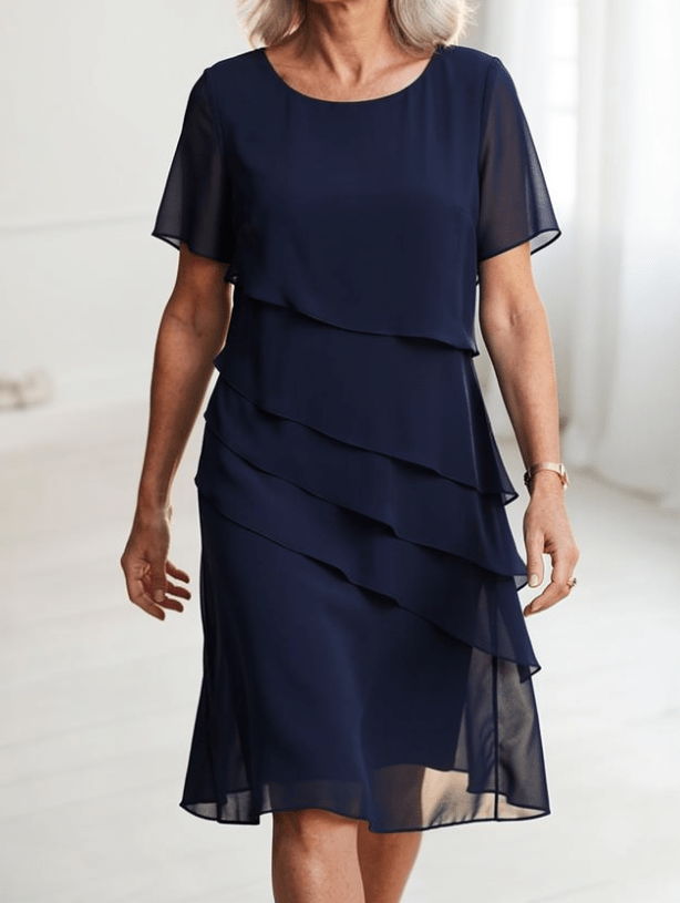 Juliette | Robe fluide élégante à volants - North & Co. Canada