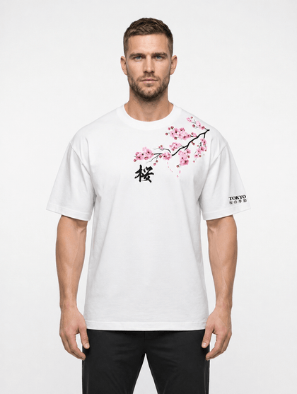 Kairo™ – Oversized Sakura Print Tee – North & Co. Canada