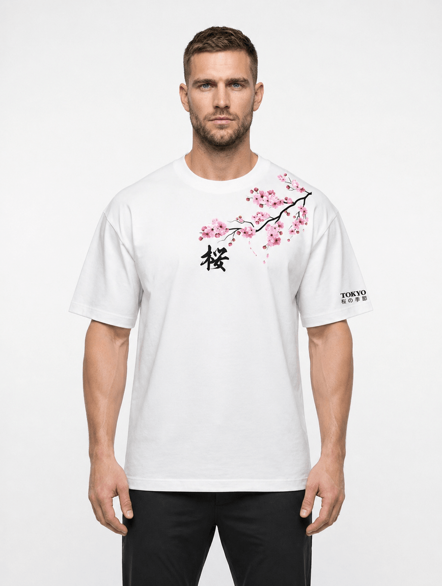 Kairo™ | Oversized Sakura Print Tee