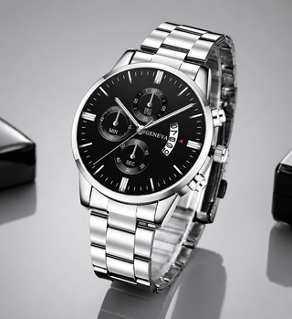 Nikos™ | Montre à quartz en acier inoxydable – North & Co. Canada