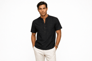 Leo™ | Chemise henley en lin – North & Co. Canada