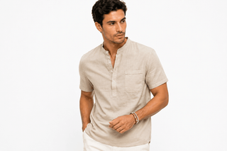 Leo™ | Chemise henley en lin – North & Co. Canada