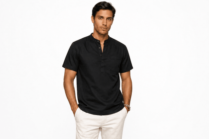 Leo™ – Linen Henley Shirt – North & Co. Canada