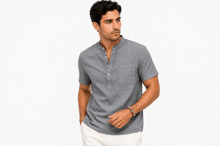 Leo™ | Chemise henley en lin – North & Co. Canada