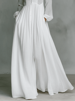 Léonie™ | Robe longue minimaliste à col montant - North & Co. Canada