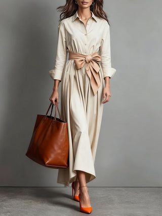 Marise™ | Robe longue élégante à détail de nœud - North & Co. Canada