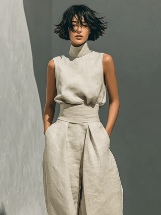 Nuria | Ensemble haut sans manches minimaliste • S1 - North & Co. Canada