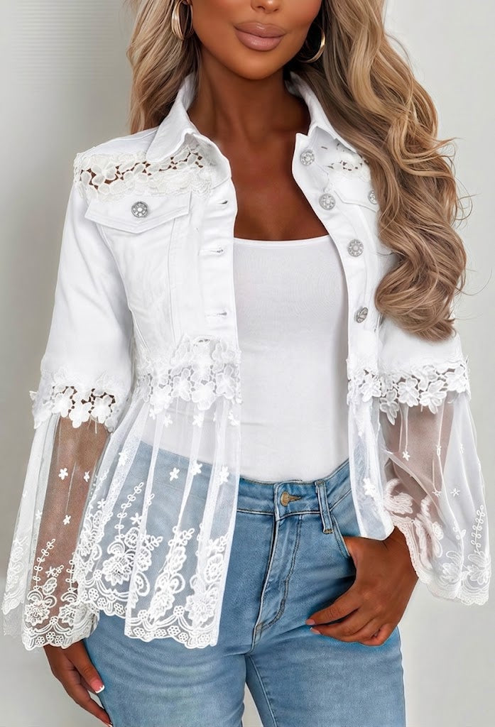 Sunnelace™ | Veste à Panneaux en Dentelle