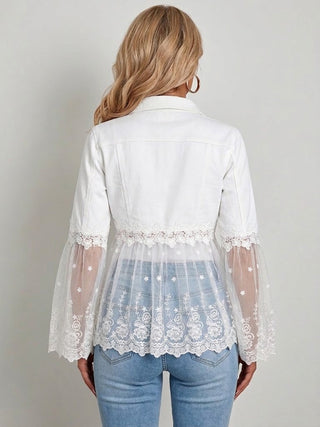 Sunnelace™ | Veste à Panneaux en Dentelle