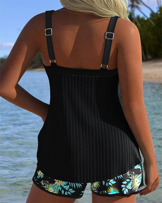 Rocío™ | Tankini rayé avec bas deux pièces - North & Co. Canada