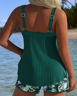 Rocío™ | Tankini rayé avec bas deux pièces - North & Co. Canada