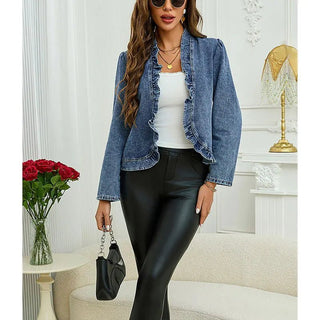 Romy™ | Veste en denim à volants - North & Co. Canada