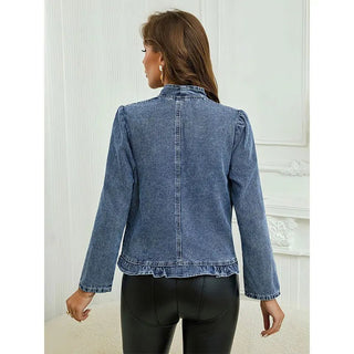 Romy™ | Veste en denim à volants - North & Co. Canada