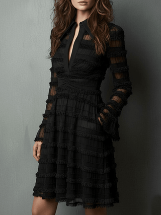 Rosalie™ | Robe courte élégante à décolleté en V plongeant - North & Co. Canada