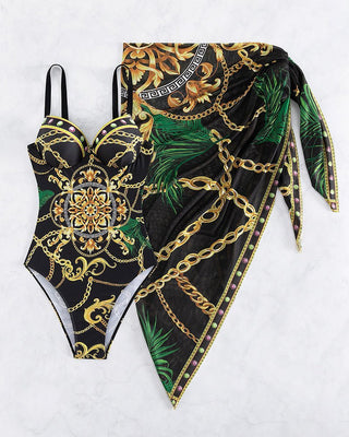 Vienna™ | Maillot une pièce à effet push-up avec jupe de plage assortie - North & Co. Canada