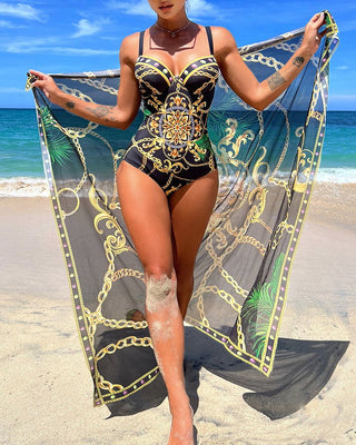 Vienna™ | Maillot une pièce à effet push-up avec jupe de plage assortie - North & Co. Canada